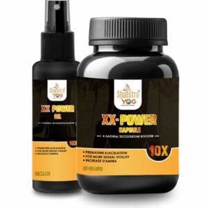 ShaastraYog XX Power Herbal Wellness Combo Vitality Support Capsules And Oil