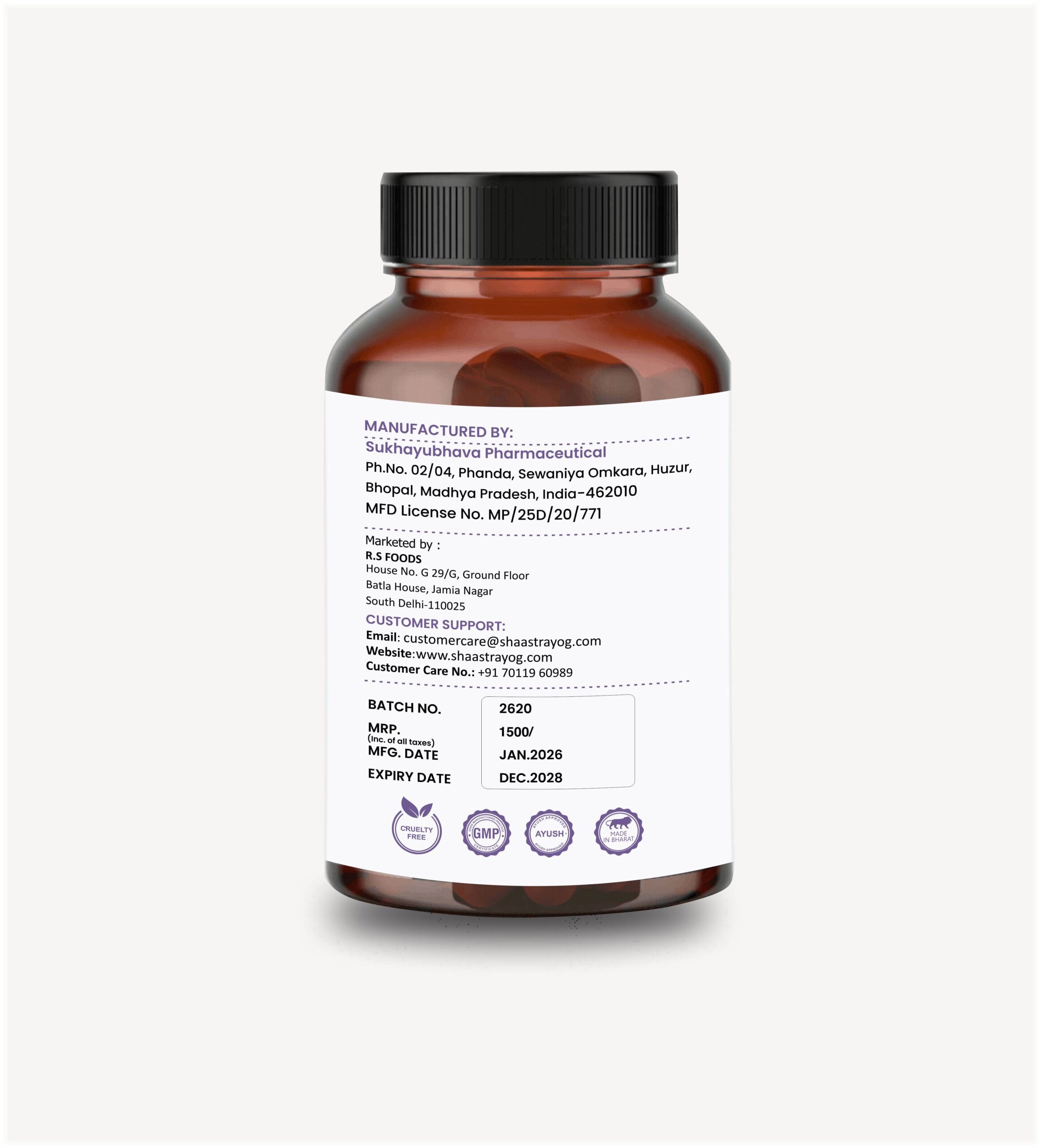 Shaastrayog Madhu X Diabetes Care Powder | Ayurvedic Wellness Supplement - Image 3