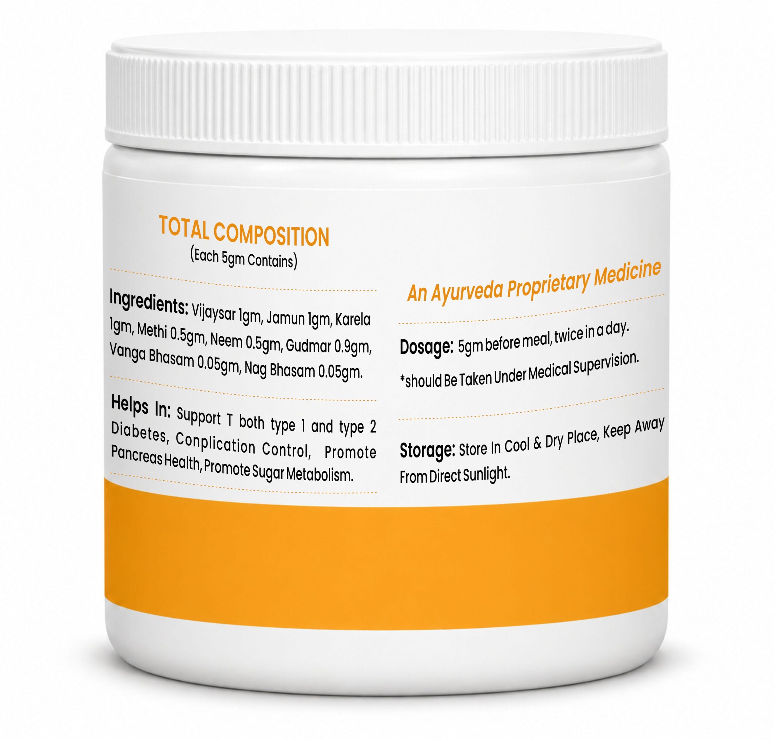 Shaastrayog Madhu X Diabetes Care Powder | Ayurvedic Wellness Supplement - Image 2