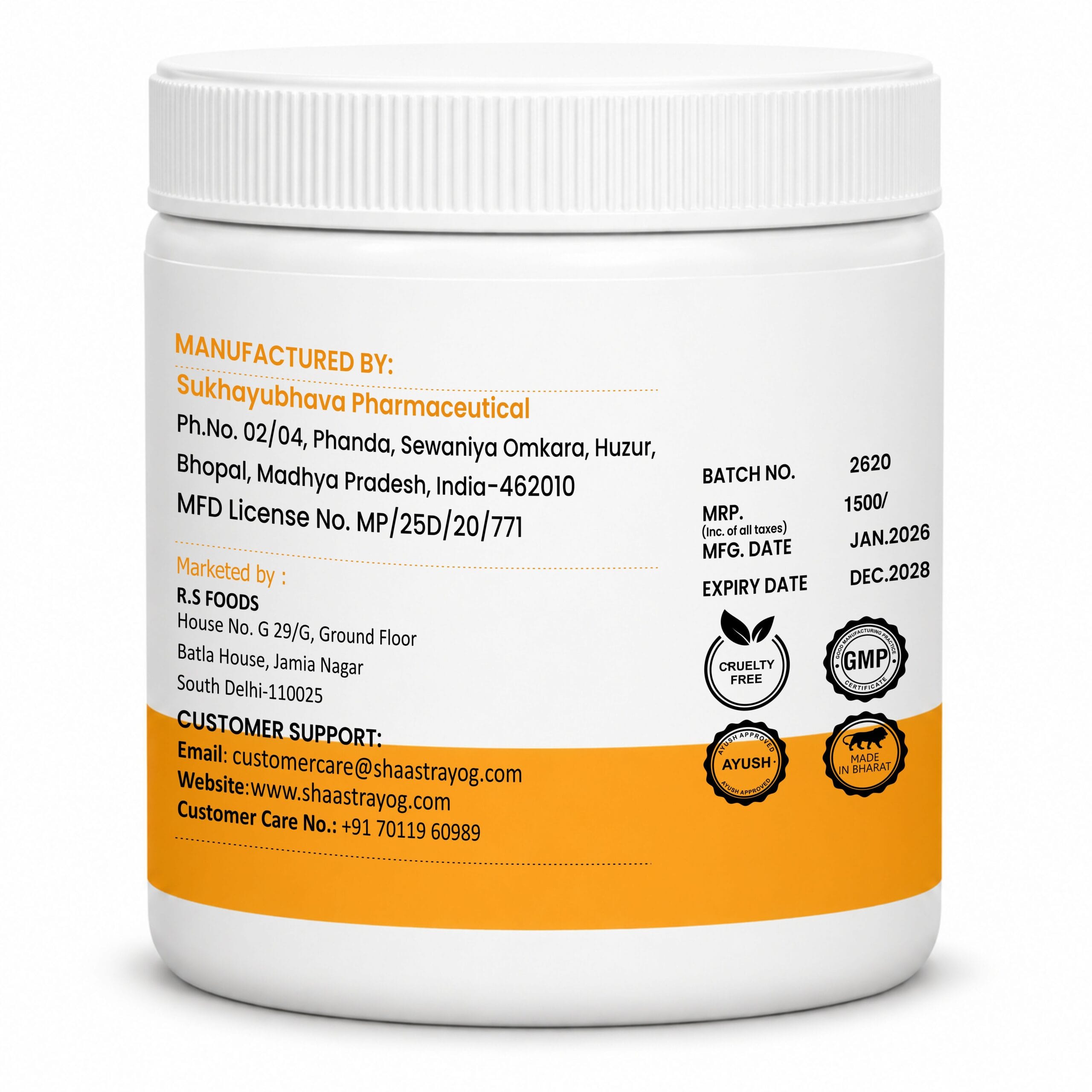 Shaastrayog Madhu X Diabetes Care Powder | Ayurvedic Wellness Supplement - Image 3